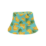 Banana Palm Leaves pattern background Unisex Bucket Hat