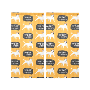 Bull Terrier Pattern Print Design 03 Gauze Curtain