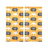 Bull Terrier Pattern Print Design 03 Gauze Curtain