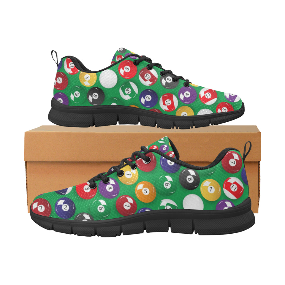 Billiard Ball Pattern Print Design 02 Men's Breathable Sneakers ( Model 055)