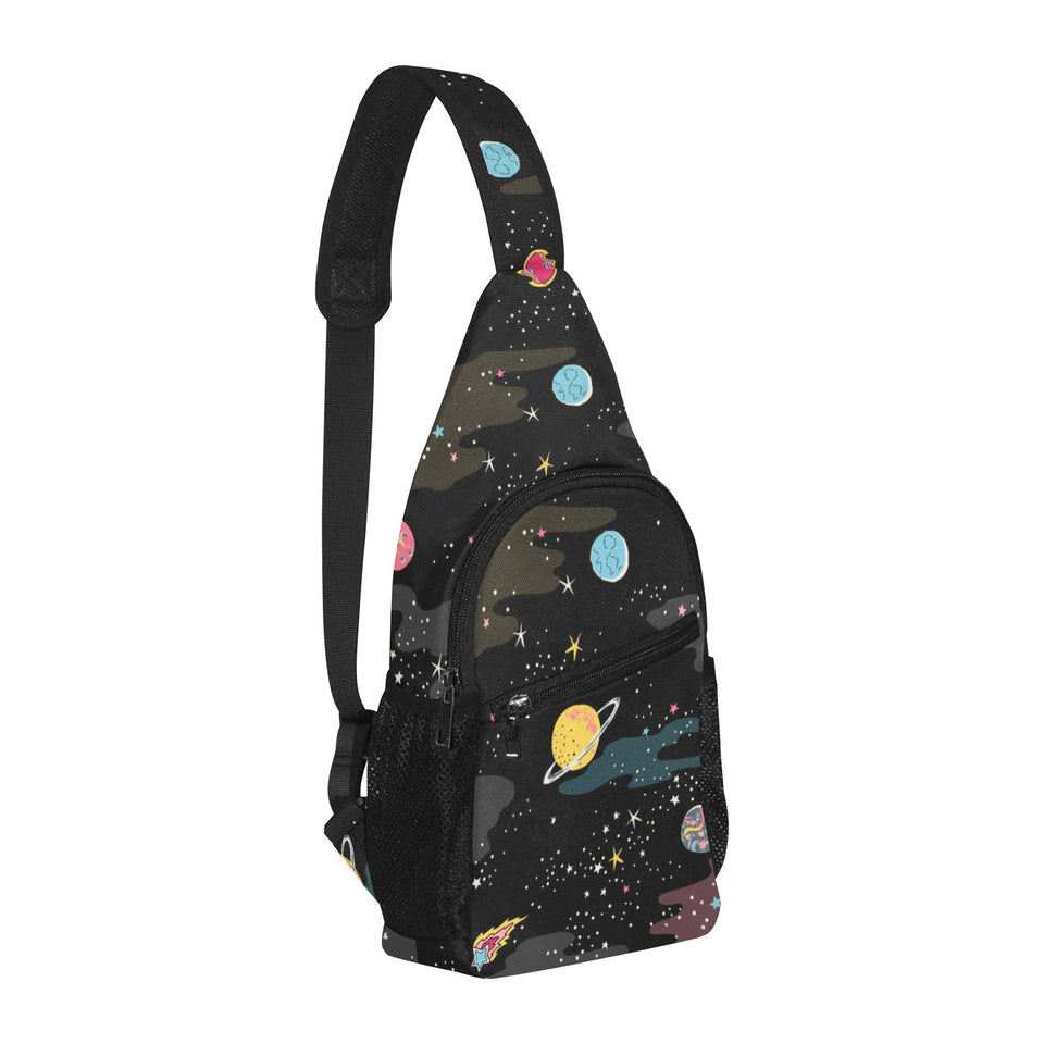 space pattern All Over Print Chest Bag