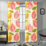 Beautiful guava pattern Gauze Curtain