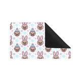 Cute pug hat rabbit costume pattern Doormat