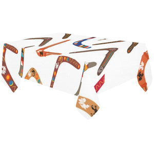 Boomerang Australian aboriginal ornament pattern Tablecloth