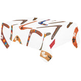 Boomerang Australian aboriginal ornament pattern Tablecloth