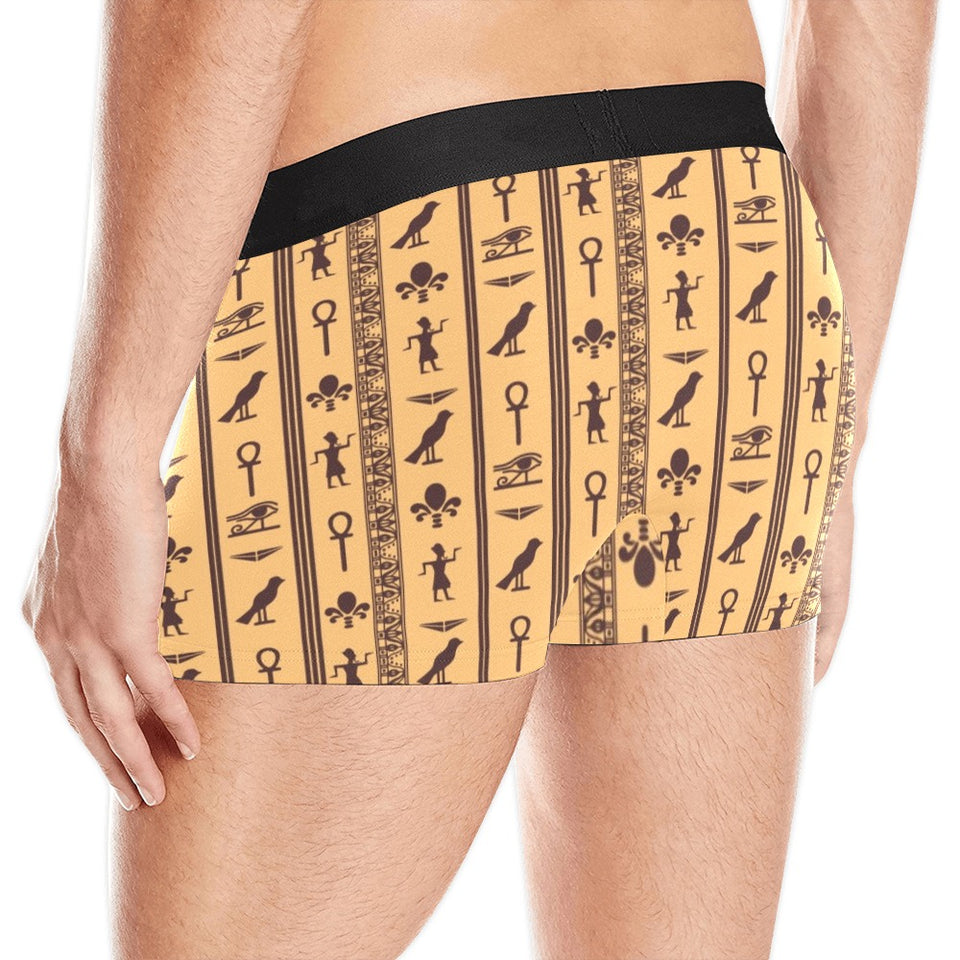 Egypt Hieroglyphics Pattern Print Design 02 Men's All Over Print Boxer Briefs Men's Underwear