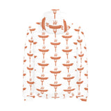 Sausage Pattern Print Design 05 Men's Padded Hooded Jacket