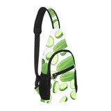 cucumber whole slices pattern All Over Print Chest Bag