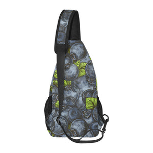 blueberry pattern All Over Print Chest Bag