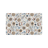 Cute nautical steering wheel anchor pattern Doormat