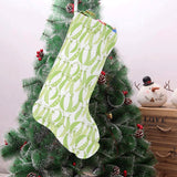 Green Peas Pattern Print Design 03 Christmas Stocking