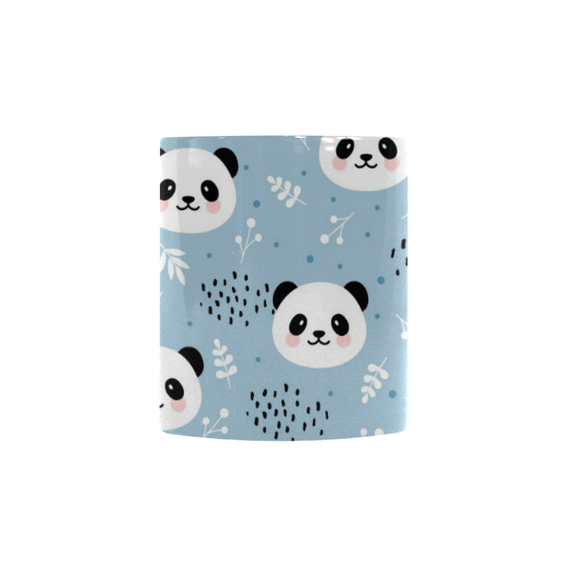 Cute panda pattern Morphing Mug Heat Changing Mug