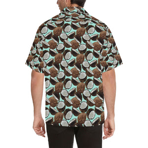 Coconut Pattern Print Design 03 Men's All Over Print Hawaiian Shirt (Model T58)