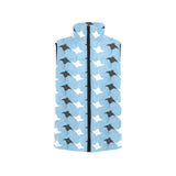 Stingray Pattern Print Design 03 Women's Padded Vest