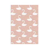 Swan flower light pink background House Flag Garden Flag