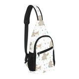 Cute Rhino pattern background All Over Print Chest Bag