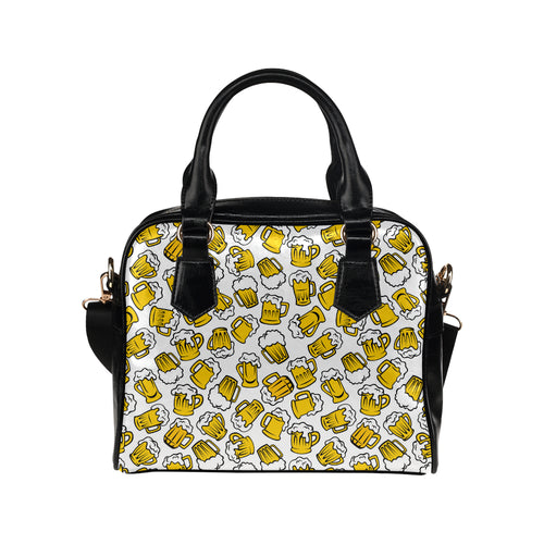 Beer design pattern Shoulder Handbag