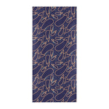 Eggplant Pattern Print Design 04 Beach Towel