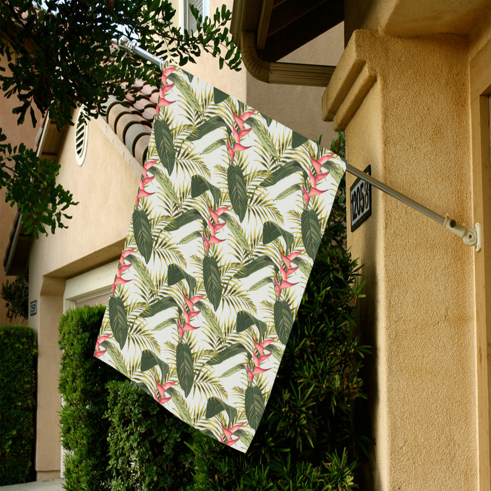 heliconia pattern House Flag Garden Flag