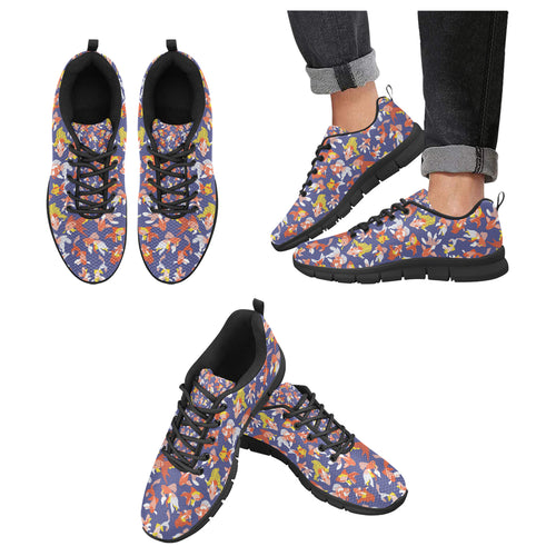 Goldfish Pattern Print Design 04 Men's Breathable Sneakers ( Model 055)