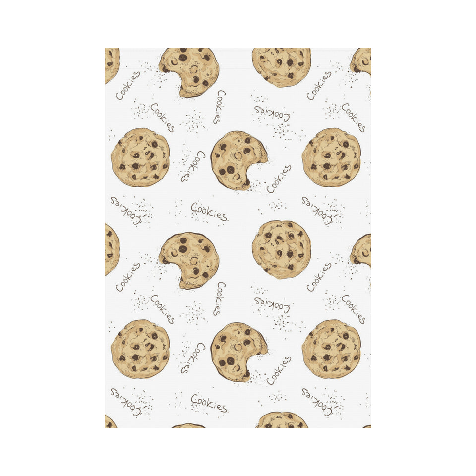 Sketch style cookie pattern House Flag Garden Flag