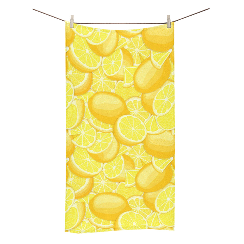 lemon pattern Bath Towel