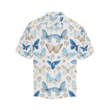 blue butterfly pattern Men's All Over Print Hawaiian Shirt