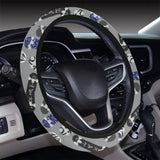 Skate Board Pattern Print Design 03 Car Steering Wheel Cover