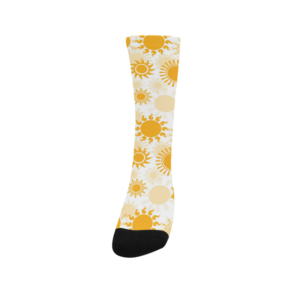 Sun design pattern Crew Socks