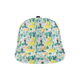 Cute parrot toucan flamingo cactus exotic leaves p All Over Print Snapback Cap