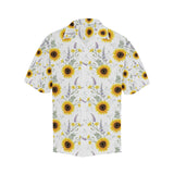 beautiful sunflowers pattern Men's All Over Print Hawaiian Shirt