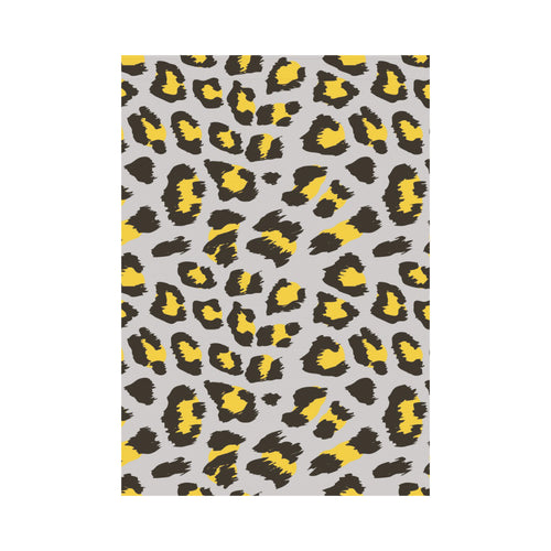 Gray Leopard print pattern House Flag Garden Flag