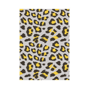 Gray Leopard print pattern House Flag Garden Flag