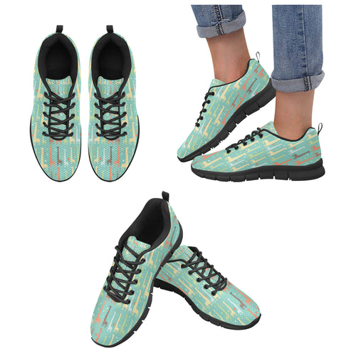 Giraffe Pattern Print Design 01 Women's Sneaker Shoes