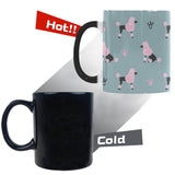 poodle dog pattern Morphing Mug Heat Changing Mug