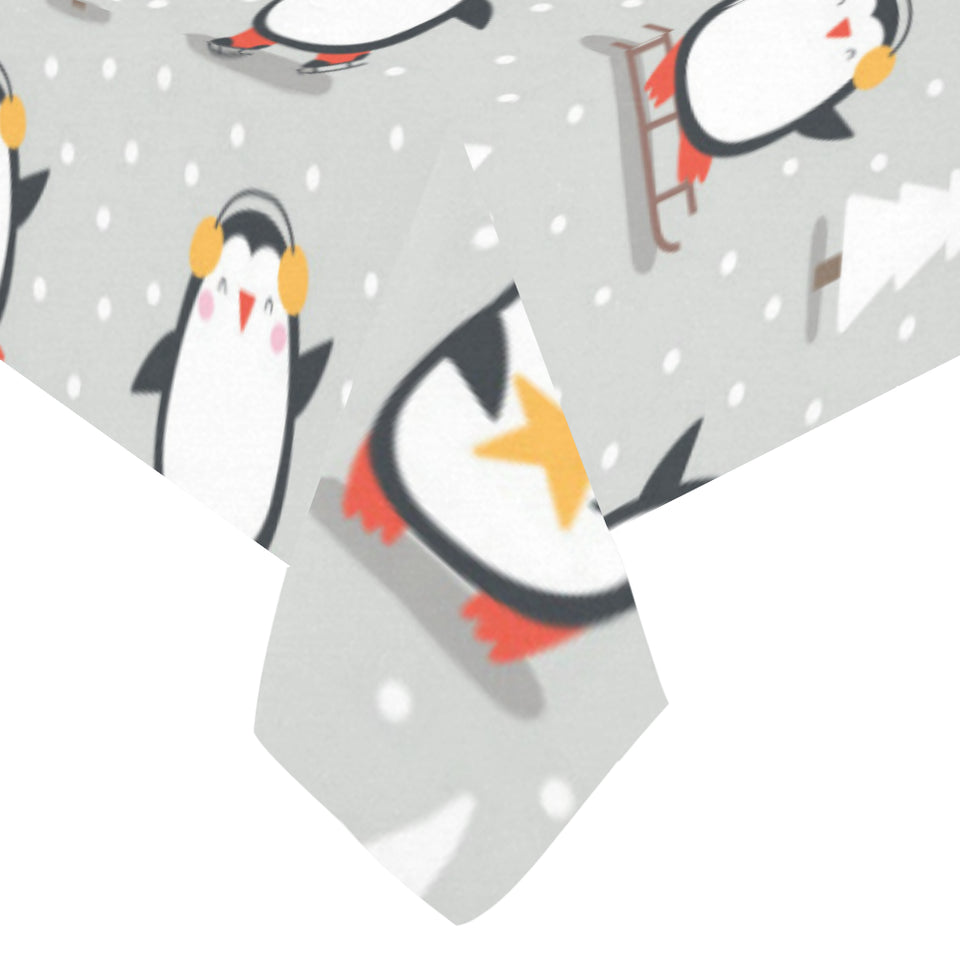 Cute Penguin christmas pattern Tablecloth