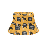 Boston terrier design pattern Unisex Bucket Hat