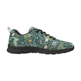 dinosaurs tropical leaves flower pattern Men's Sneaker Shoes