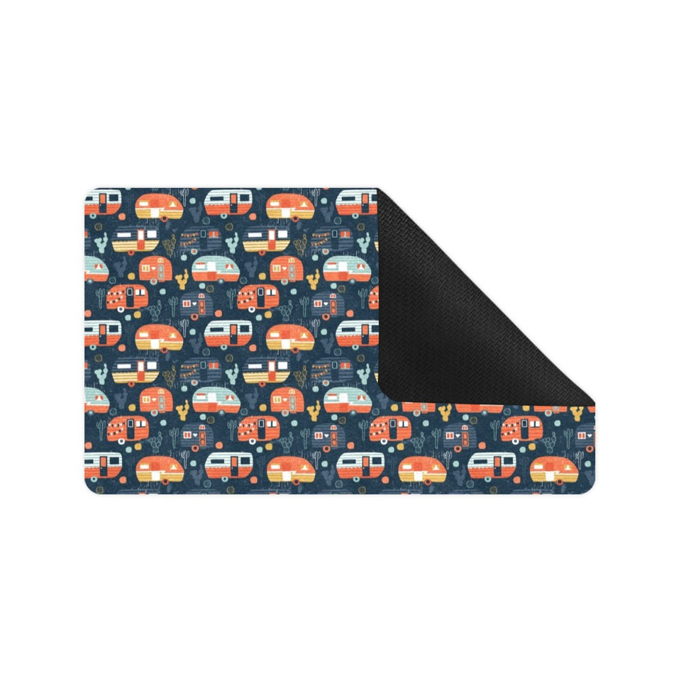 Camper Van Pattern Print Design 05 Doormat