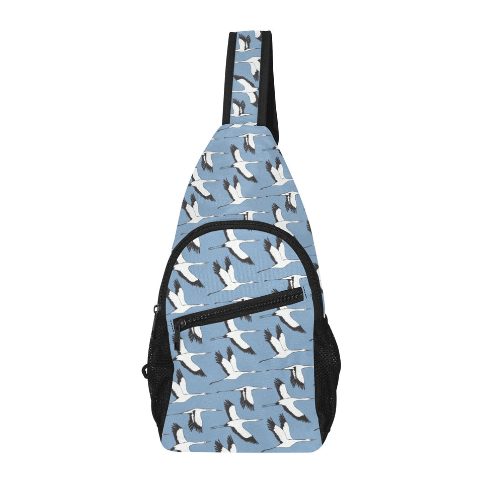Seagull Pattern Print Design 04 All Over Print Chest Bag
