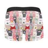 Pig Pattern Print Design 02 Men's All Over Print Boxer Briefs Men's Underwear