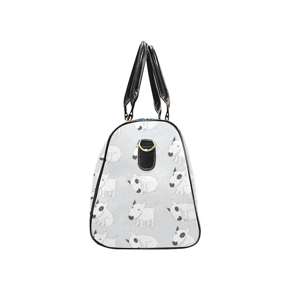 Bull Terrier Pattern Print Design 01 Travel Bag