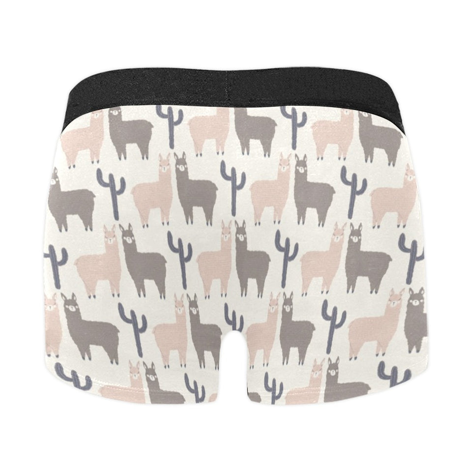 Llama Alpaca pattern Men's All Over Print Boxer Briefs Men's Underwear