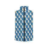 Golden Retriever Pattern Print Design 03 Men's Padded Vest