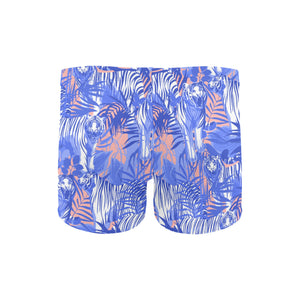 white bengal tigers pattern Men's Swimming Trunks