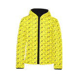 Duck Pattern Print Design 02 Kids' Boys' Girls' Padded Hooded Jacket