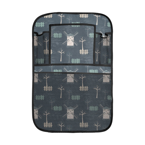 windmill tree pattern Car Seat Back Organizer