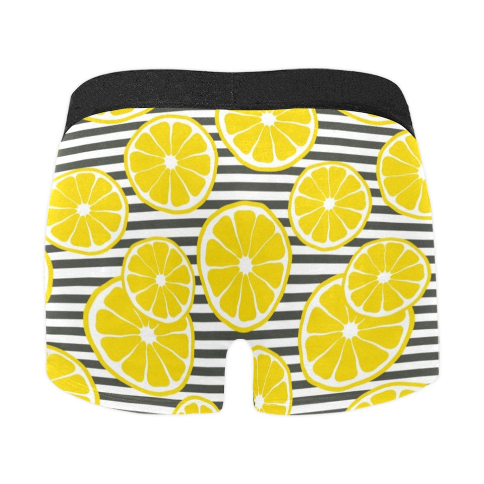 slice of lemon design pattern Men's All Over Print Boxer Briefs Men's Underwear