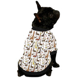 Giraffe Pattern Print Design 05 All Over Print Pet Dog Round Neck Fuzzy Shirt
