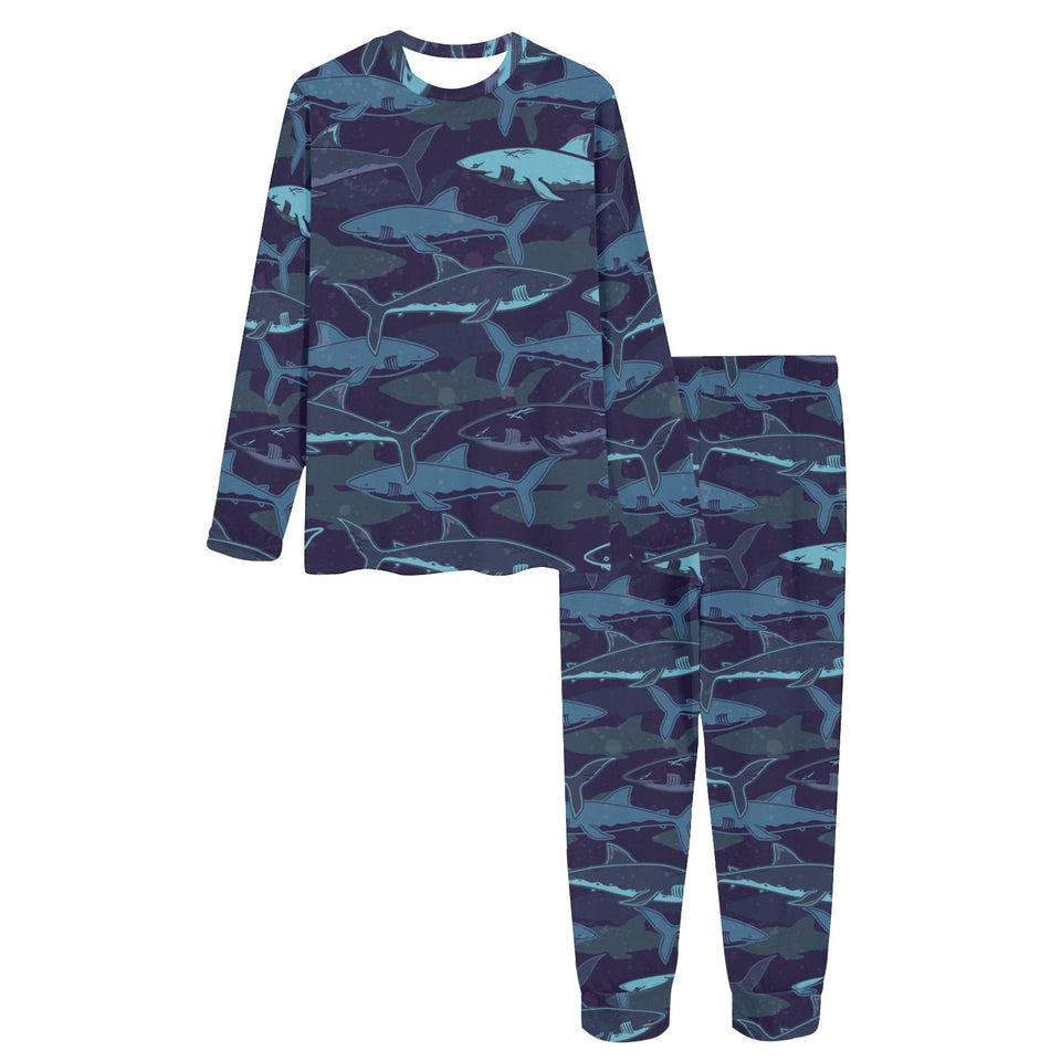 Shark pattern Women's All Over Print Pajama Set